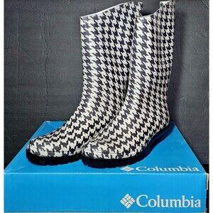 Columbia Womens Rainey Tall Rain Boot Cool Grey/Wild Salmon Size 11 NEW